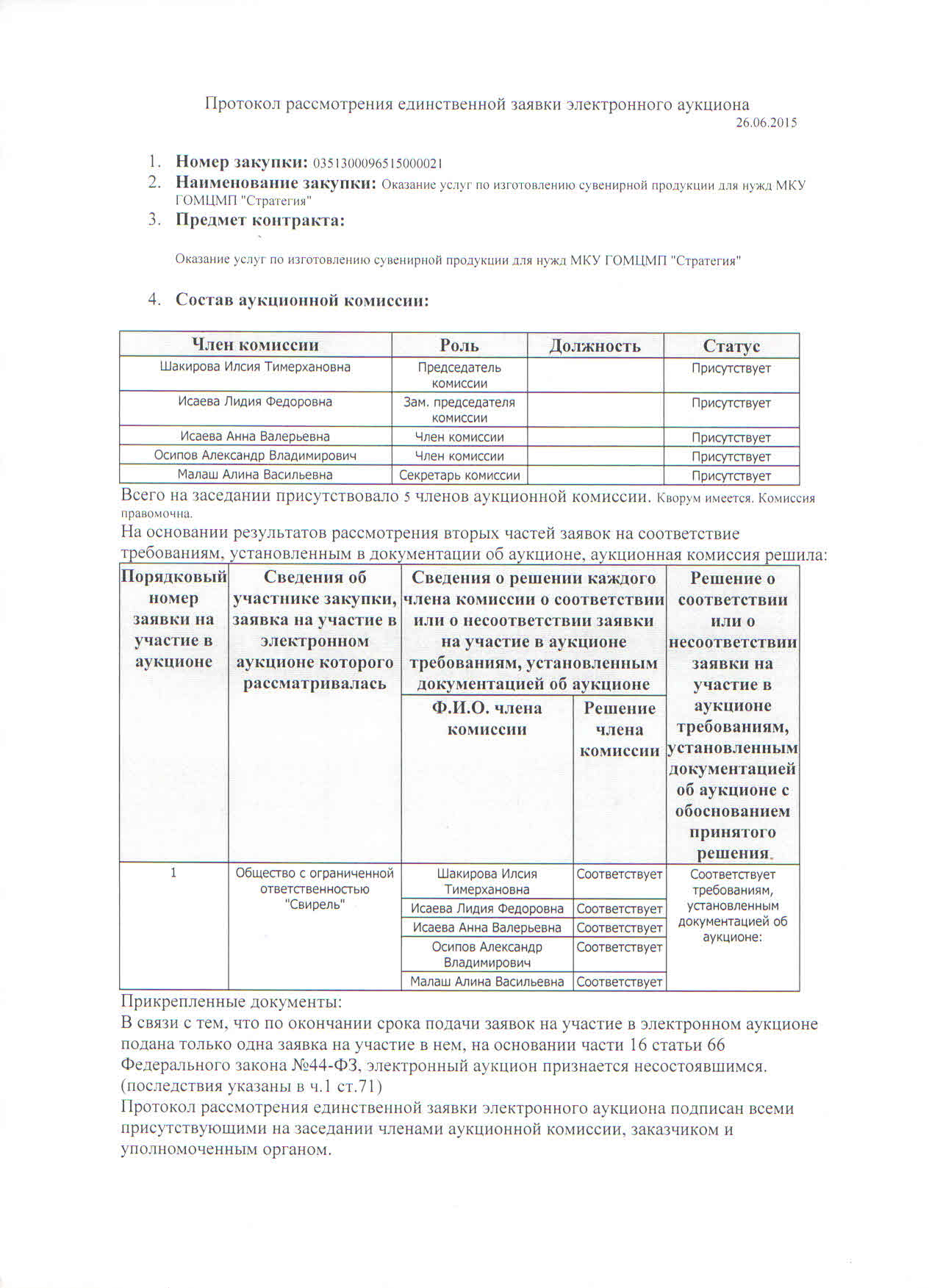 Первая часть заявки по 223 фз образец