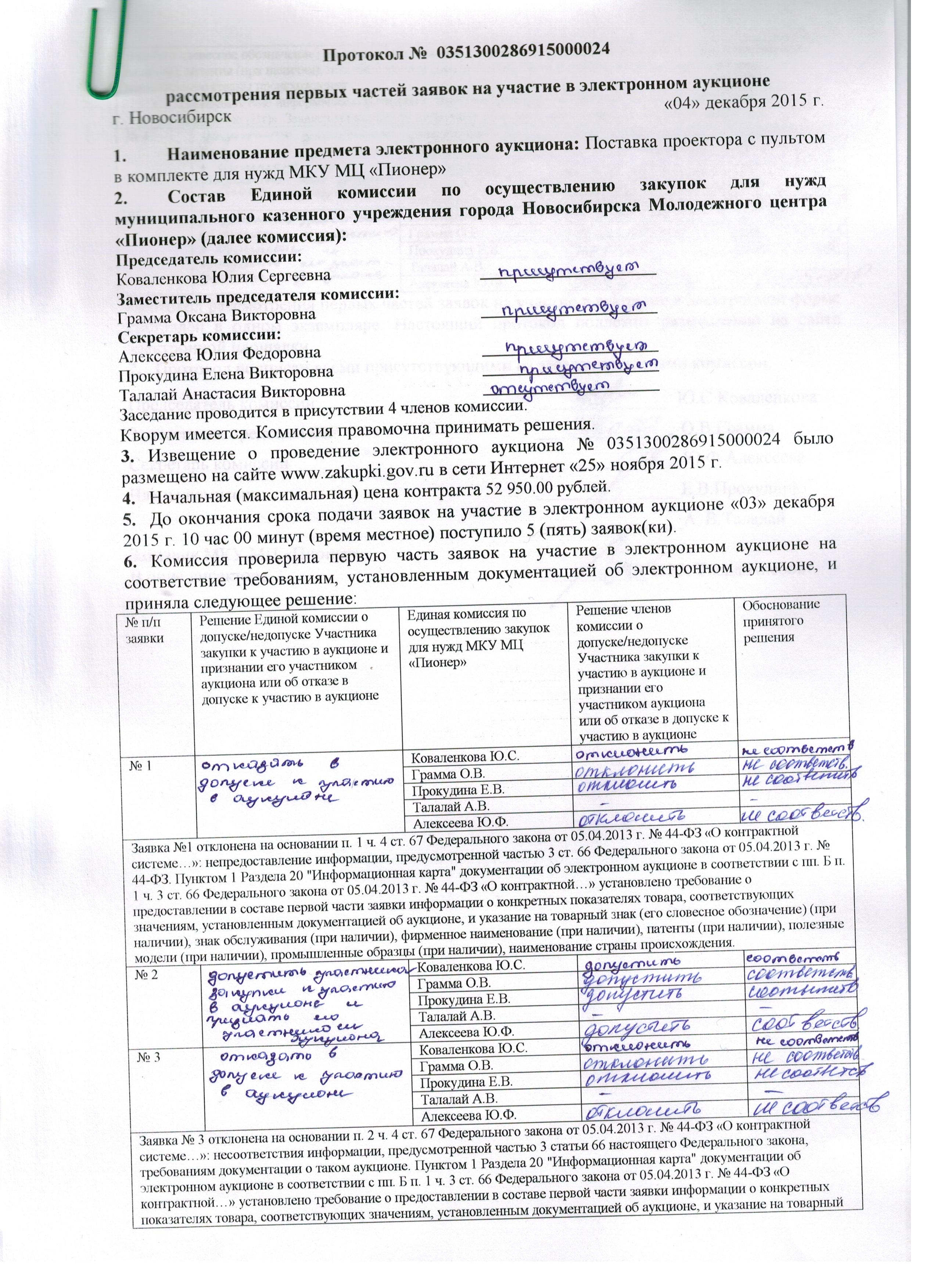 Как заполнить заявку на участие в аукционе образец по 44 фз